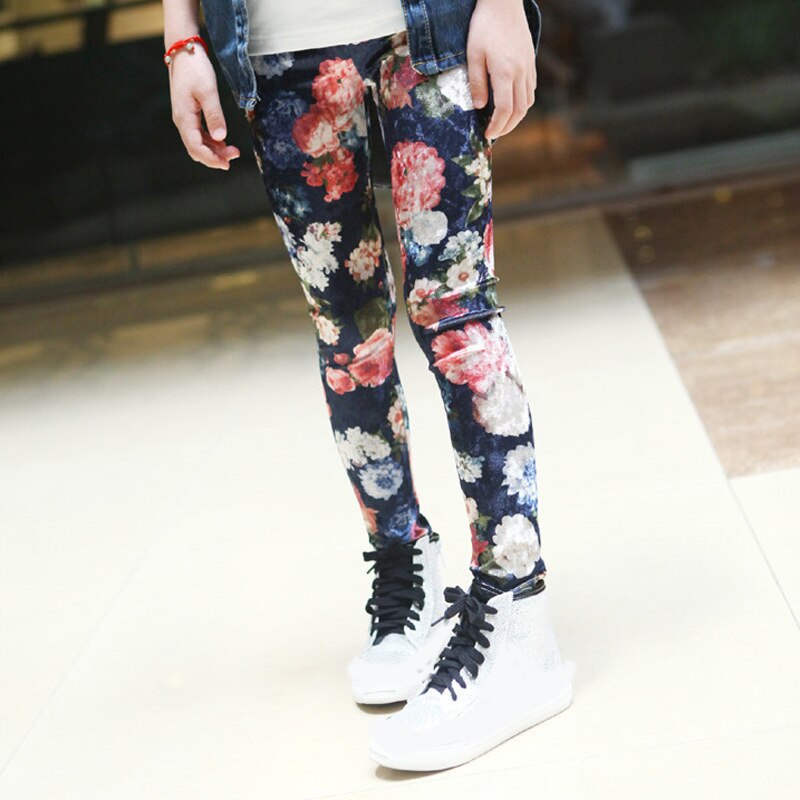 Floral Print Pants for Girls